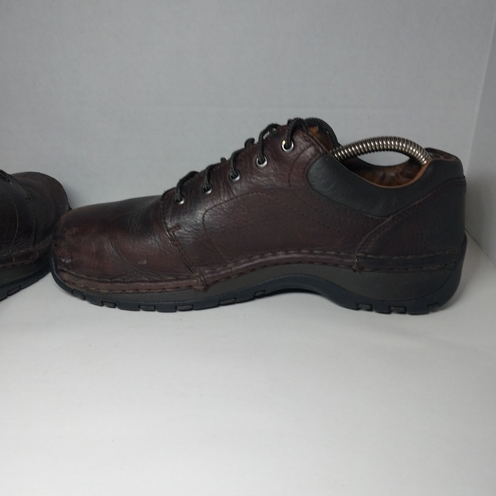 Red Wings Womens 8 Oxford Brown Leather Slip Resistant lace up steel toe shoes - Picture 8 of 16